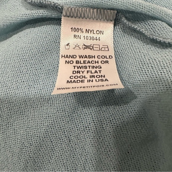 Petit Pois By Viviana G. Sheer Duster Medium Light Blue Fairycore Coquette READ - Picture 6 of 9